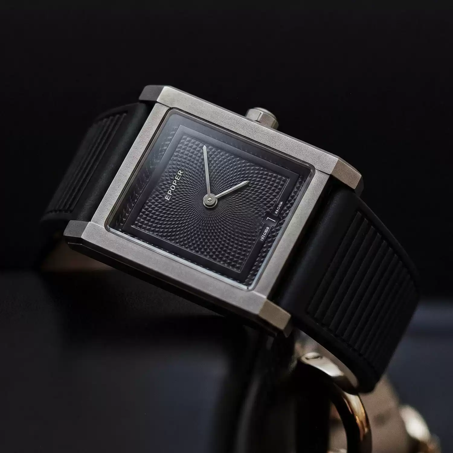 Smartwatch Watches Gift For Men - Męski zegarek kwarcowy z kwadratową tarczą,