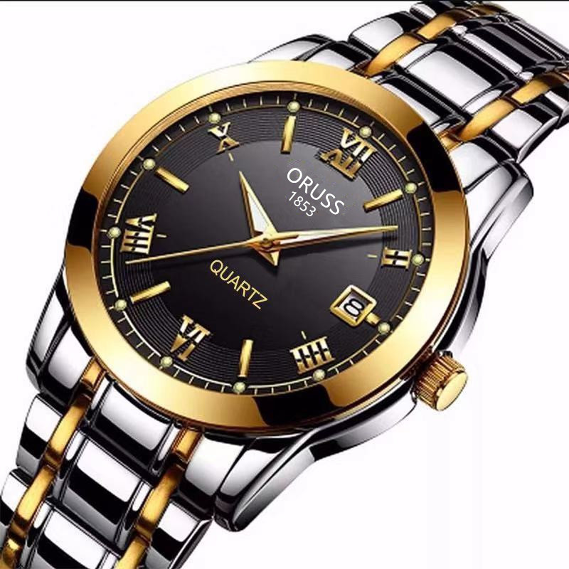 Smartwatch Watches Gift For Men - Męski zegarek kwarcowy, ultracienki, stalowy, z