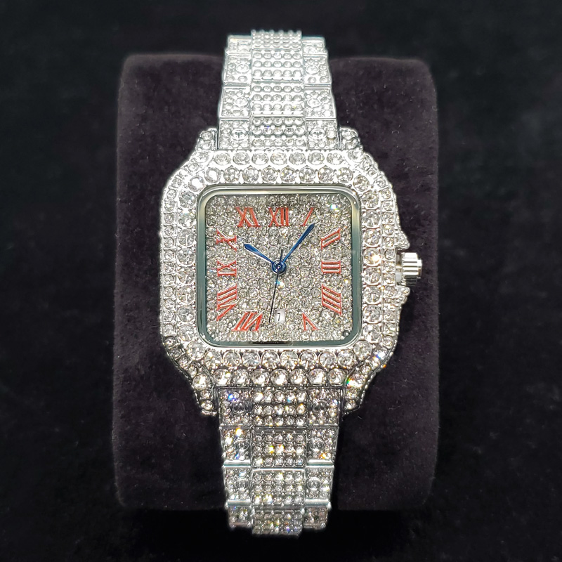 Anti-Magnetic Watch - Luksusowe diamentowe zegarki damskie, modny srebrny