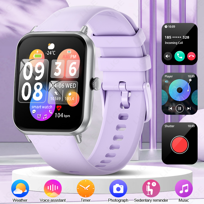 Smartwatch New Watches For Women - LIGE Fashion 1.83 