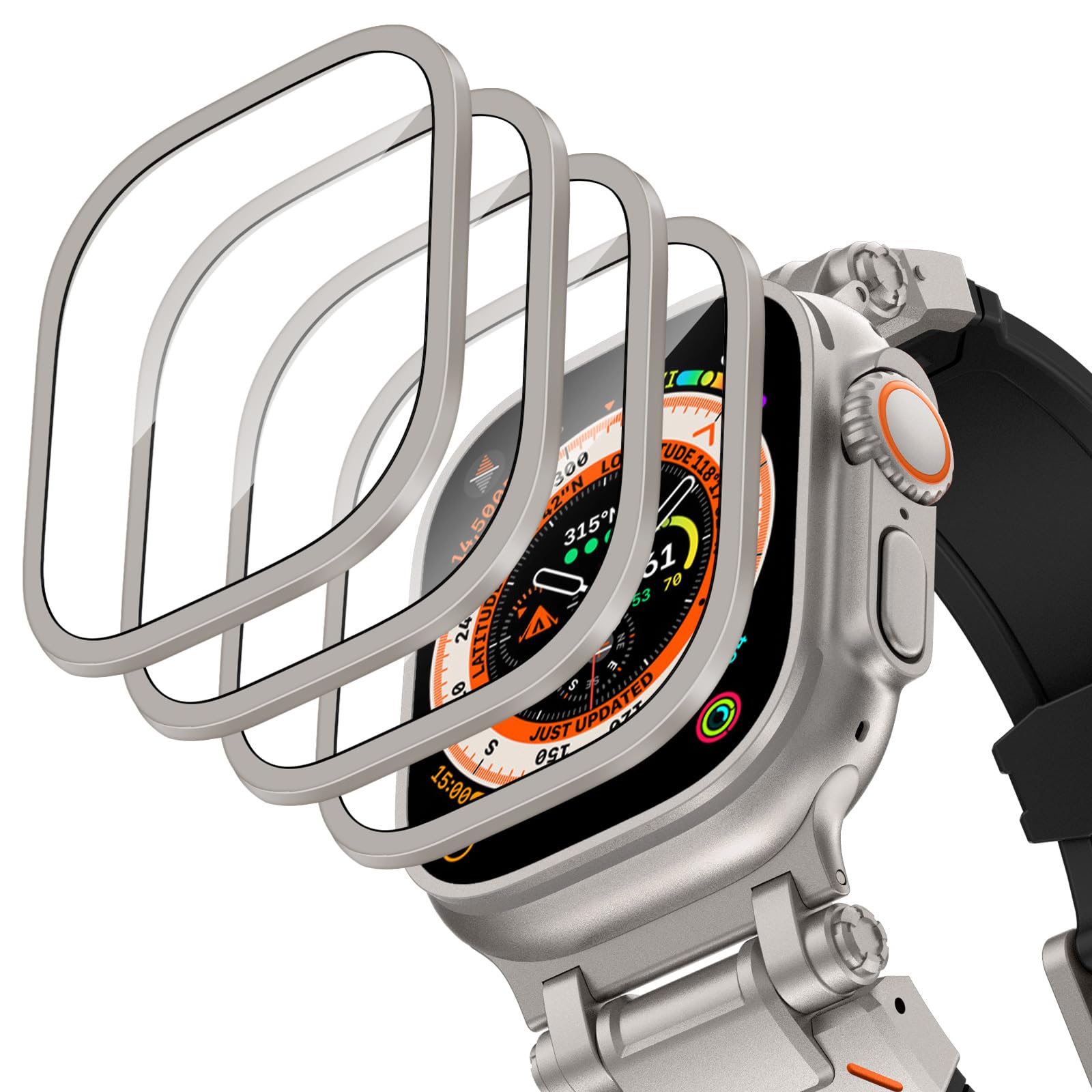 Smartwatch Watches Gift For Men - Obudowa ze stopu aluminium + szkło