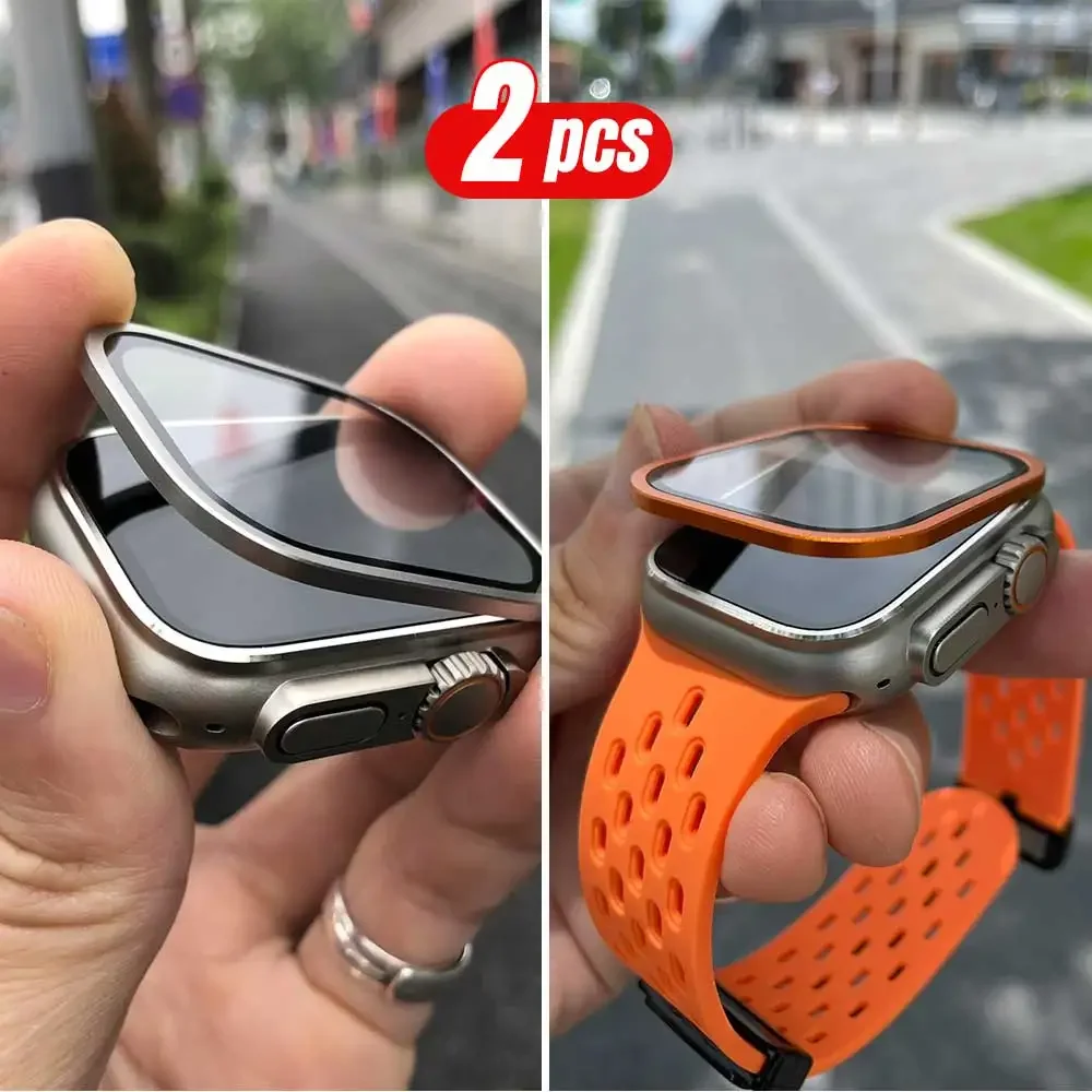 2 SZT. Tytanowa Metalowa Ramka – Smartwatch Watches Gift For Men recenzja i cena