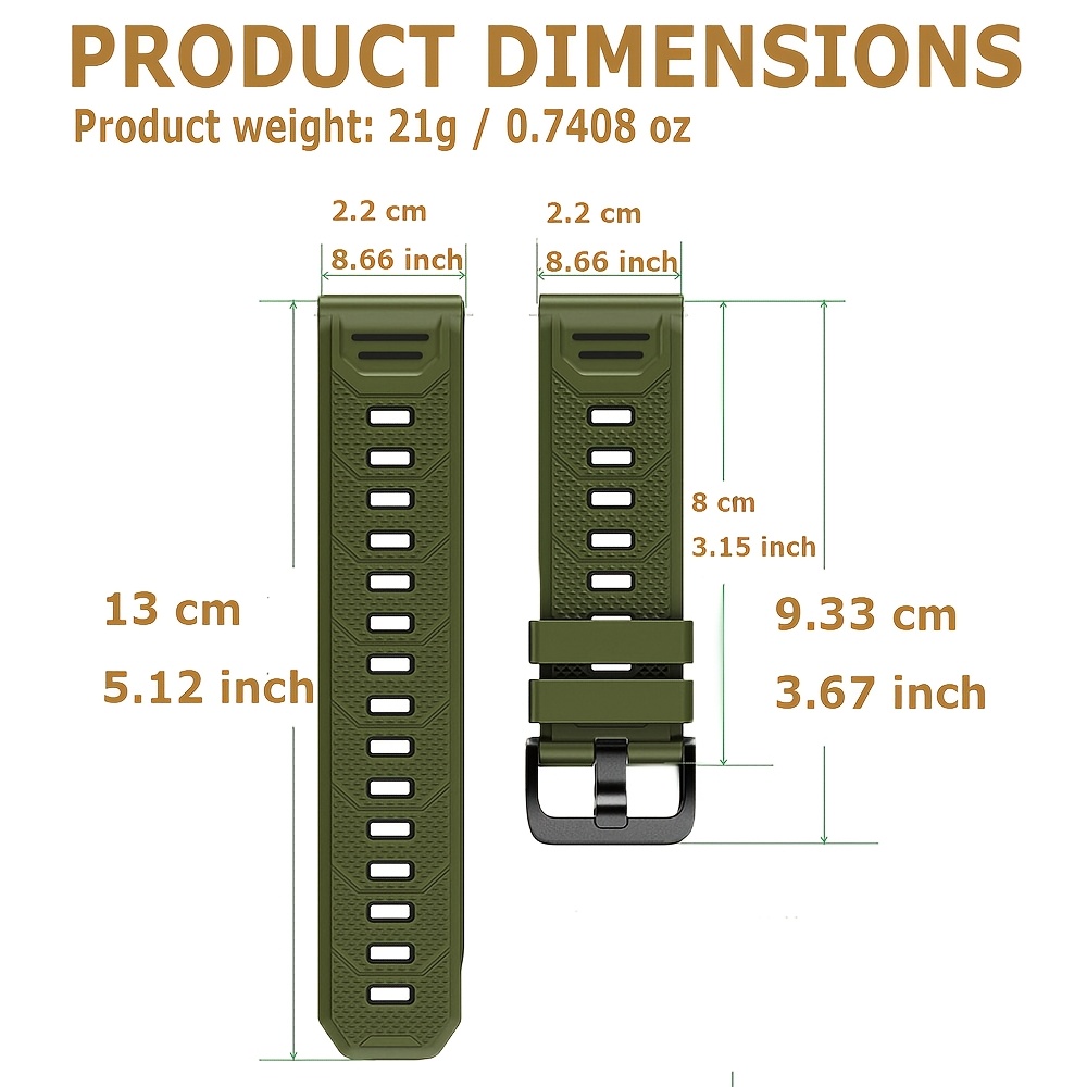 22mm miękki silikonowy pasek d – Smartwatch Watches Gift For Men recenzja i cena