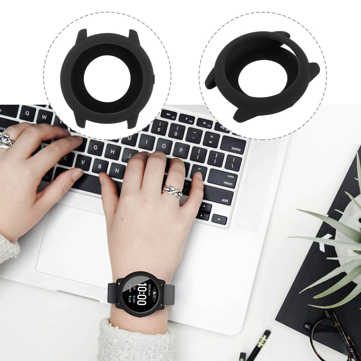 1 sztuka – silikonowa osłona o – Smartwatch Watches Smart recenzja i cena