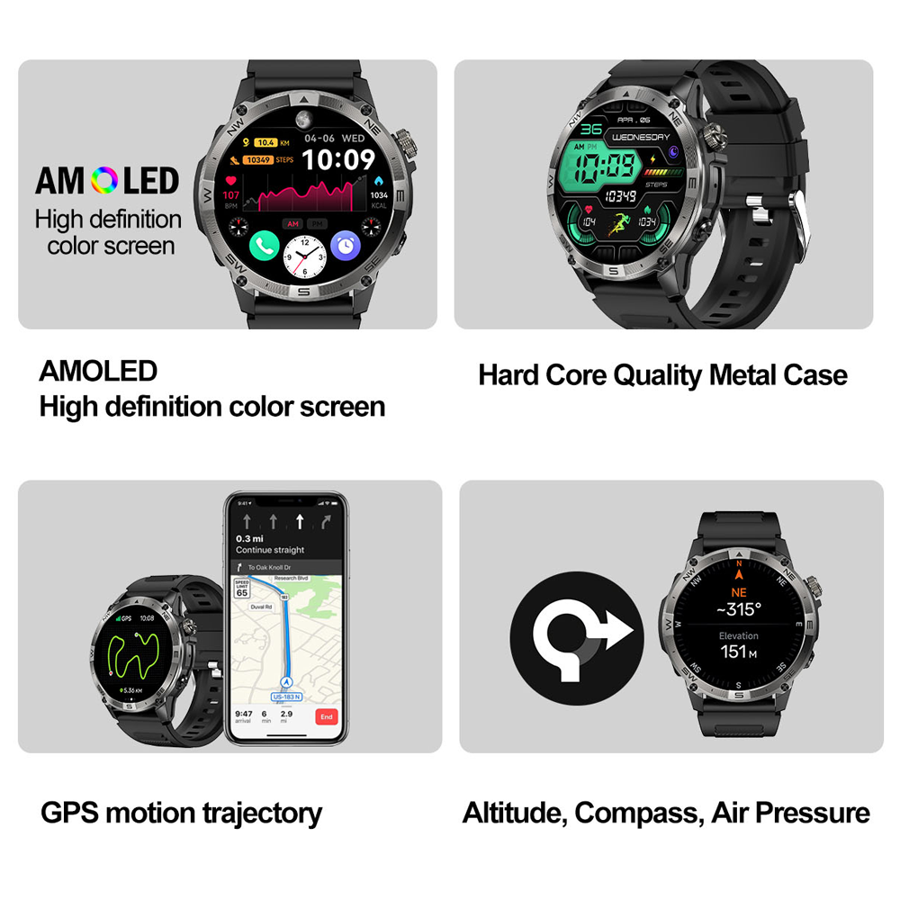 NORTH EDGE GPS sportowy inteli – Hybrid Smartwatch recenzja i cena