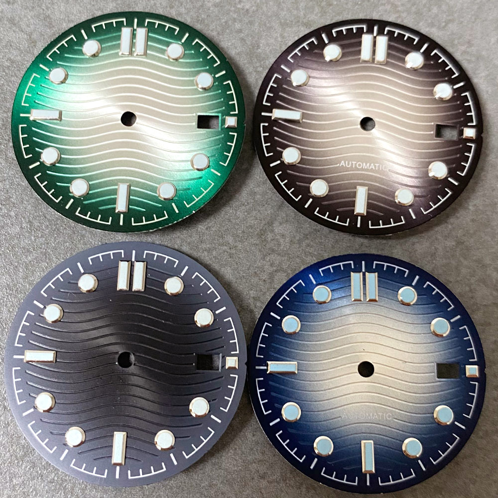 Tarcza zegarka Wave Dial Sunbu – Luminous Dial Face recenzja i cena