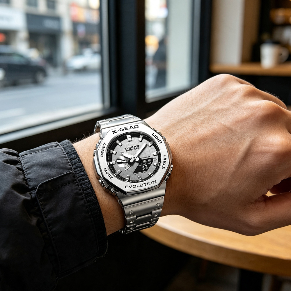 X-GEAR Cyfrowy Zegarek Sportow – Smartwatch Sports Watches For Men recenzja i cena